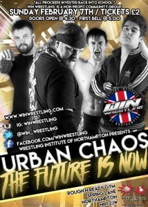 Urban Chaos the Future is now poster featuring the man known as Fowler, Dean Graves, Ross Lee and Kid Max
