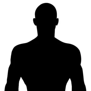 a placeholder graphic with a male silhouette